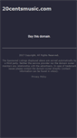Mobile Screenshot of 20centsmusic.com